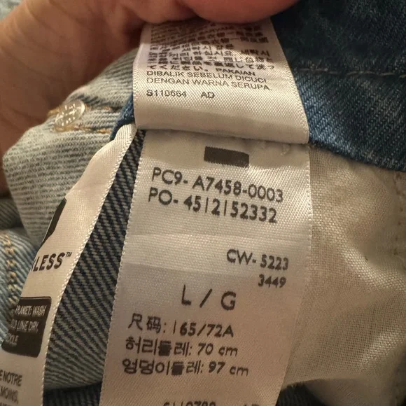 Levi’s Apron Drawstring Straight Leg Overalls size L - Picture 9 of 14